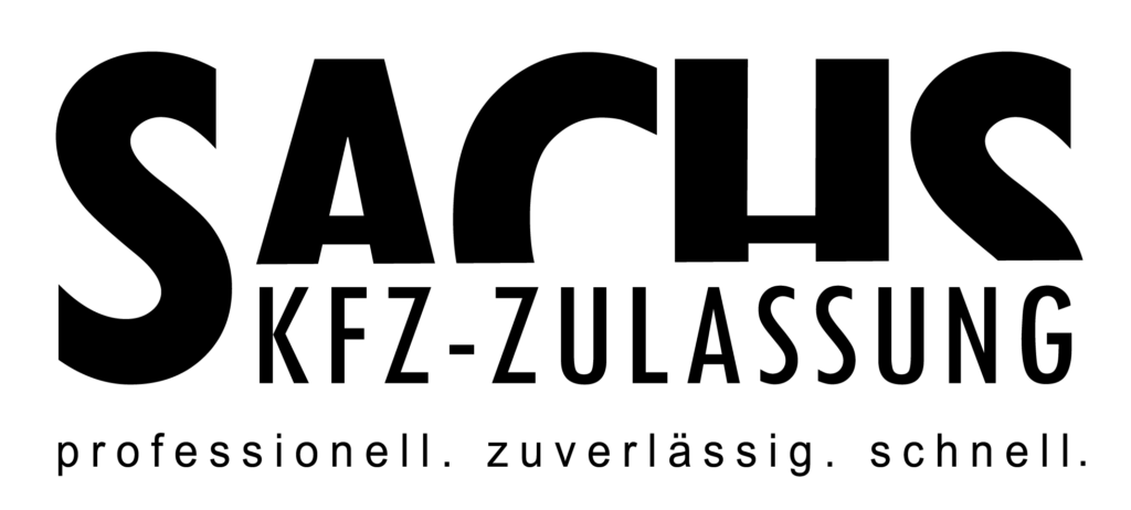 KFZ Zulassung Sachs Logo Schwarz